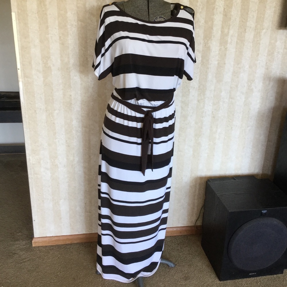 Chico’s Striped Maxi Dress - Picture 2 of 9